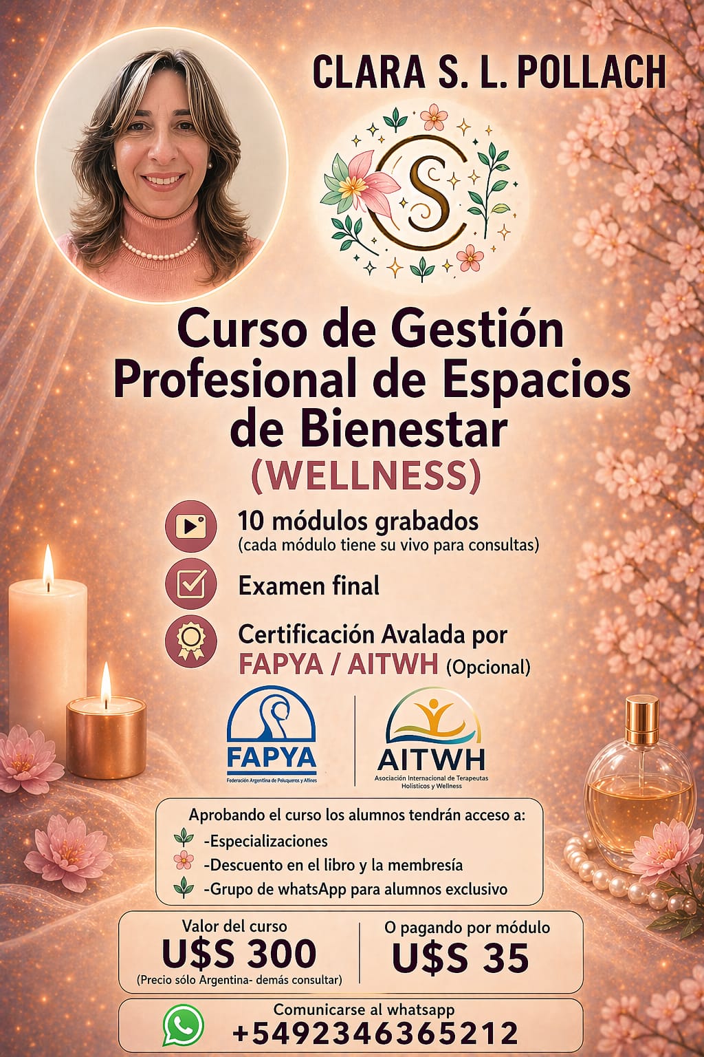 Curso de Gestión de Espacios de Bienestar — Clara S. L. Pollach
